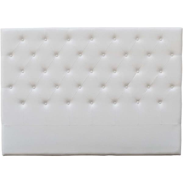 Polstrad sänggavel "Déco" - 169 cm - Vit - I PVC