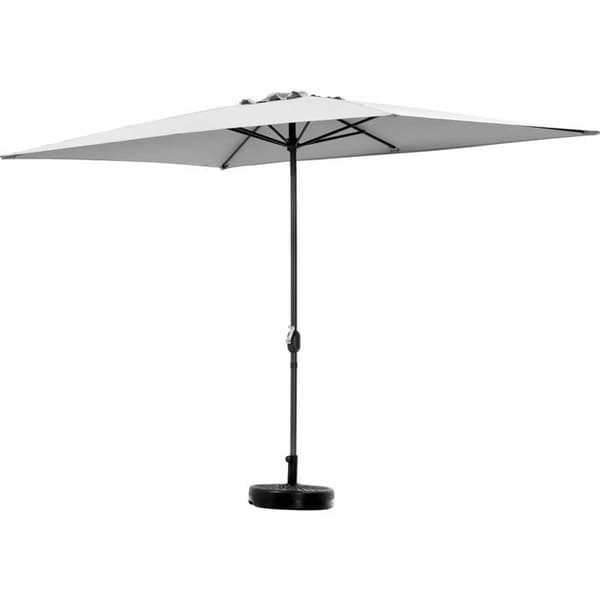 Rektangulärt lutbart parasoll - Grått aluminium - 2x3 m