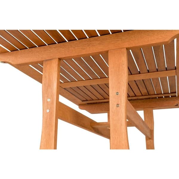 Trädgårdsmöbelset "Seoul" - 1 Bord + 8 Stolar - Lönn - Beige