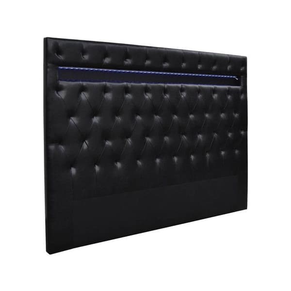"Deco" LED sänggavel - 149 cm - Svart