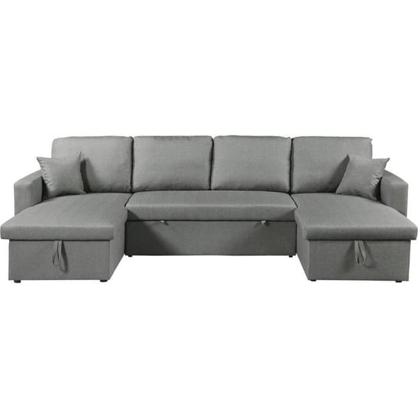 Panorama hjørnesofa i stof "Alain" - 4 pladser - Grå