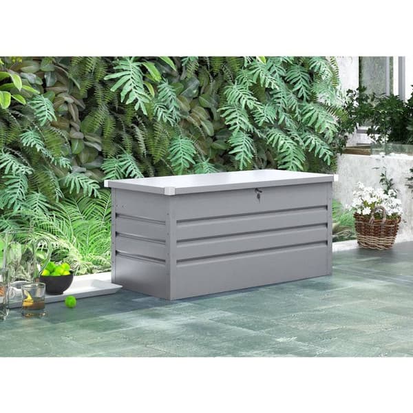 Metallisk Trädgårdsskåp "Store" - 480L - Silver