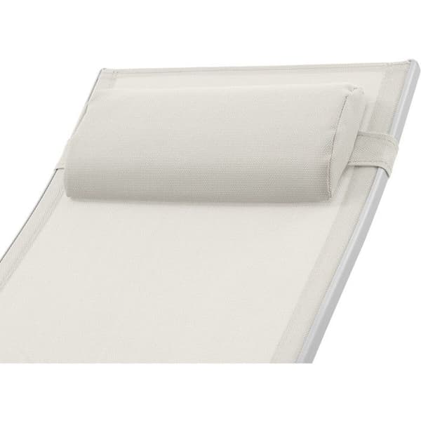 "Beauty" solstol i aluminium - Phoenix - Ecru - Set om 2