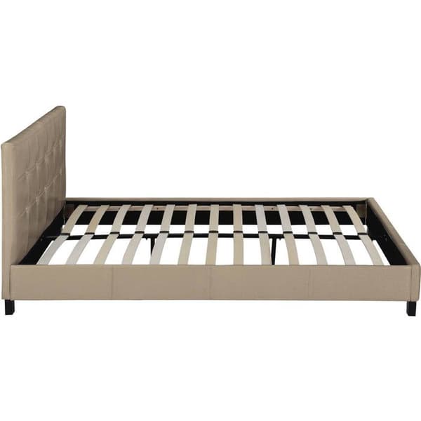 PVC dubbelsäng "Julia" - 160 x 200 - Taupe
