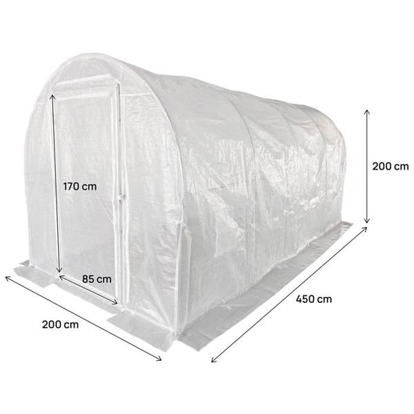 Täckduk för tunnelväxthus "Mimosa" - 9 m² - 180g - Vit