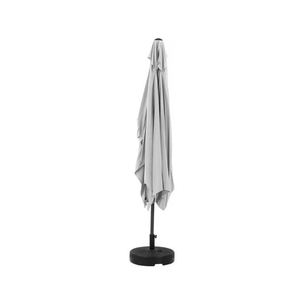 Rektangulärt lutbart parasoll - Grått aluminium - 2x3 m