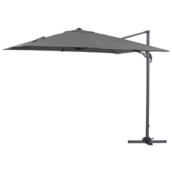 Parasol trädgård avskjuten "Sun 3" - 3 x 3 m - Grå