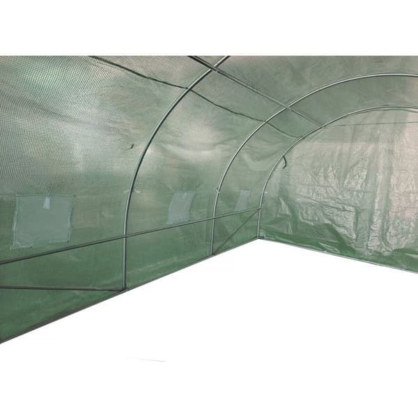 Trädgårdstunnelväxthus 4 x 3 m "Lys" - 12 m² - 140g - Grön
