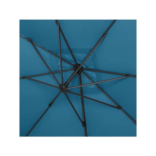 Parasol trädgård av aluminium "Sun 4" - Rektangulär - 3 x 4 m - Blå + Skyddsfodral