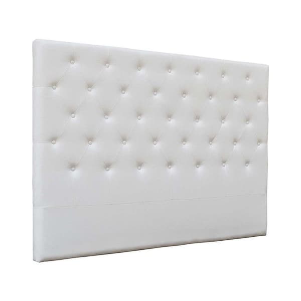 Polstrad sänggavel "Déco" - 169 cm - Vit - I PVC