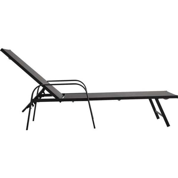 Set med 2 solstolar i metall "Farniente" - Grå