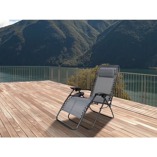 Trädgårdsstol relax zero gravity "Sintra" - Grå