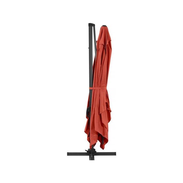 Parasol trädgård av aluminium "Sun 4" - Rektangulär - 3 x 4 m - Röd + Skyddshölje