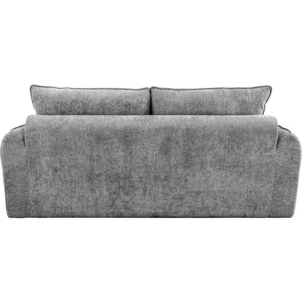 Rätt soffa i texturerat tyg "Silvano" - 3 platser - Grå