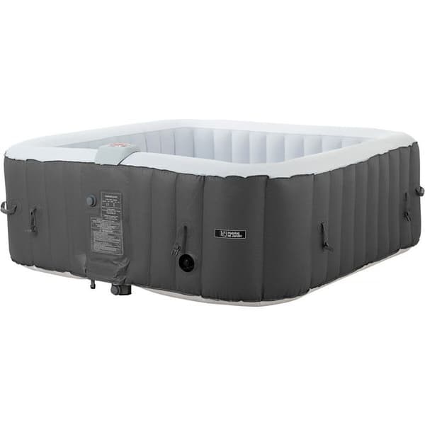 Uppblåsbar spa "RIVIERA" i PVC - 6 platser - Grå/vit