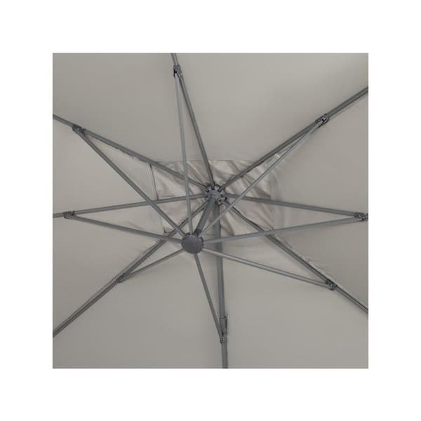 Parasol trädgård av aluminium "Sun 4" - Rektangulär - 3 x 4 m - Grå - Vikter ingår