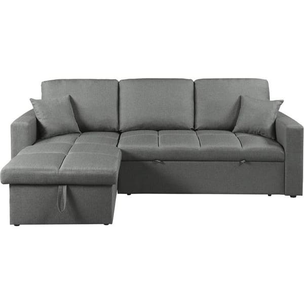 Vinkelsofa konvertibel/omvendelig stil boble "Alain" - 3 pladser - Grå