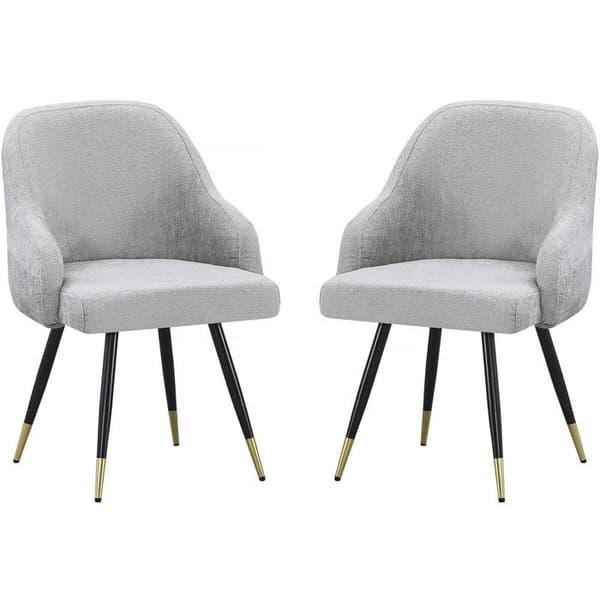 Set med 2 stolar i tyg "Harmony" - 54 x 57 x 90 cm - Beige