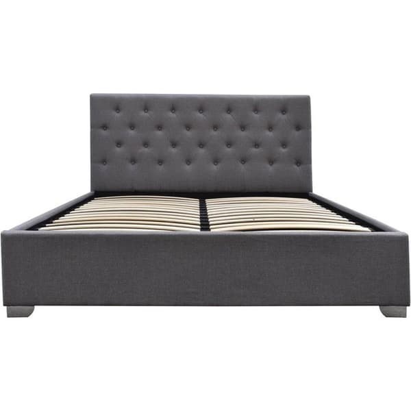 Säng dubbelsäng med förvaringslåda "Tino" - 140 × 190 cm - Grå