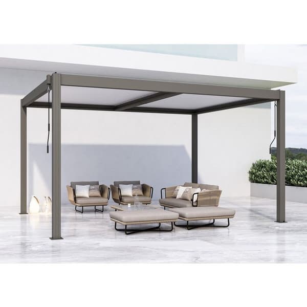 Bioklimatisk pergola "Windsor" - 3 x 4 m - Taupe