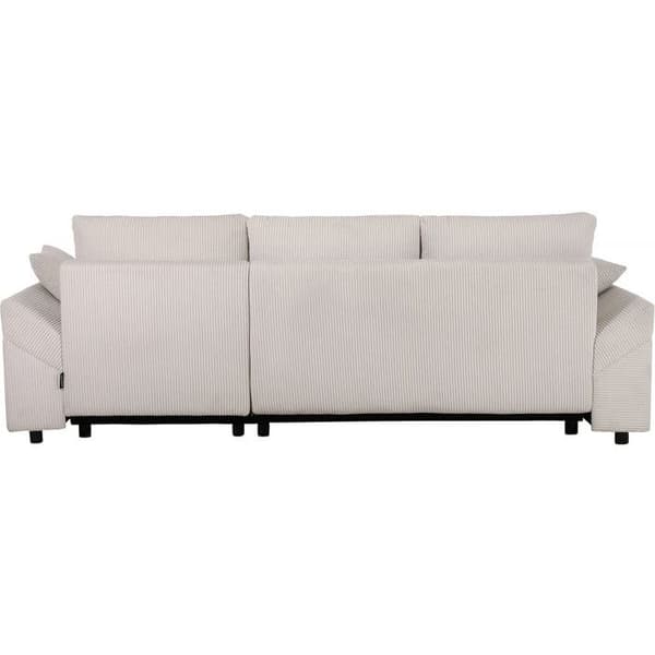 Vinkelsoffa i kordflod "Vaugirard II" - 3 platser - Beige