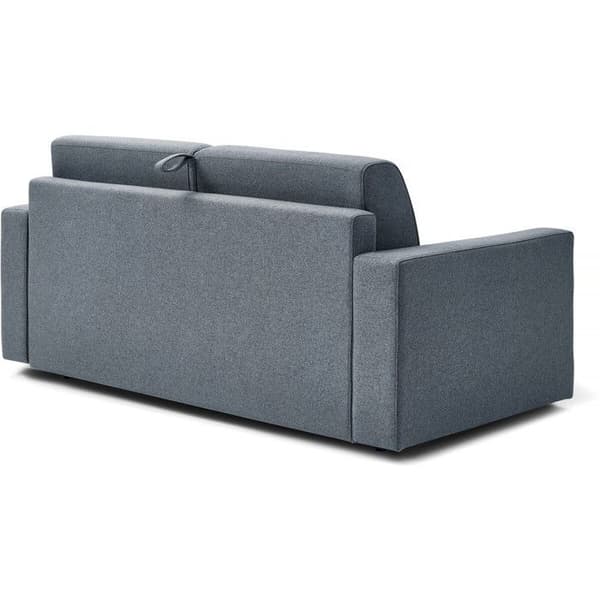 Expressiv bäddsoffa i tyg "Diana" - Sängmått 120 cm - 2 platser - Grå