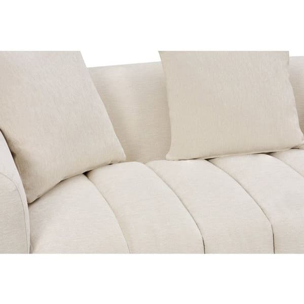 Rätt soffa "La Fayette" - 3 platser - Beige
