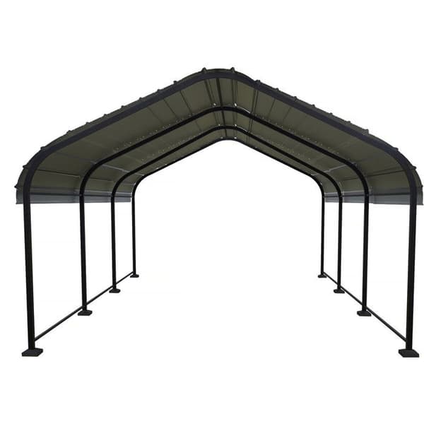 Carport bilskydd i metall "Phoenix" - 13,5 m² - Grå