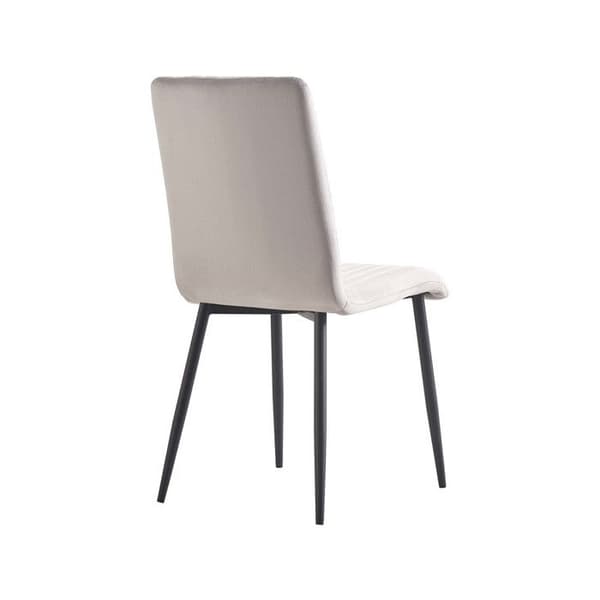 Set med 2 stolar i sammet "Henley" - Ljusgrå