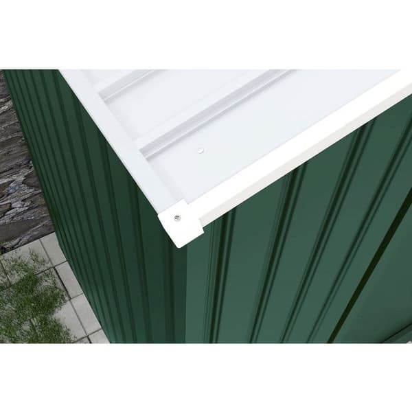 Metal havehus - "Rosas" - 2,71 m² med vandopsamler - Grøn