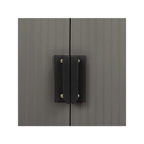 Metallskydd "Dallas" -8.84m² med solpaneler - Taupe