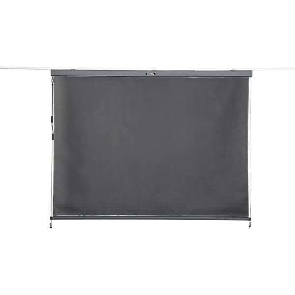 Bioklimatisk pergola med 2 aluminiumsmarkiser "Windsor" - 3 x 4 m - Grå