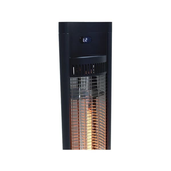 Radiant elvärme "Tornado" - 2000W - Svart
