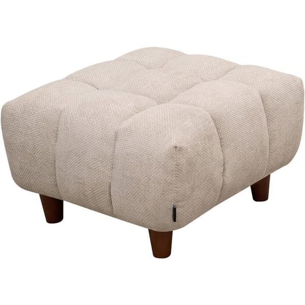 Ottoman för rak soffa "Matignon" - 70 x 70 x 46 cm - Beige