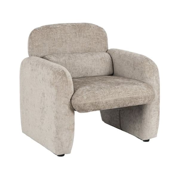 Kankainen lounge-tuoli "Cozmo" - 78 x 79 x 77 cm - Beige