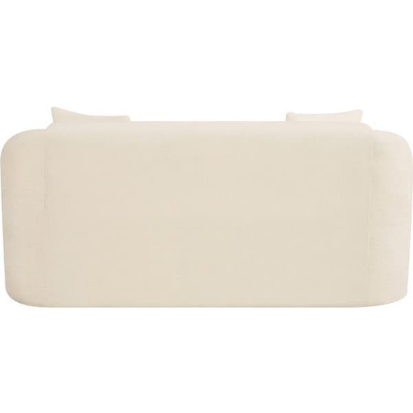 Fast rak soffa i tyg "Ondine" - 2 platser - Beige