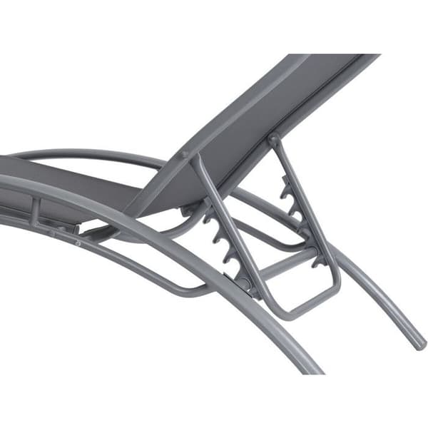 "Beauty" solstol i aluminium - Phoenix - Mörkgrå / Silver - Set om 2