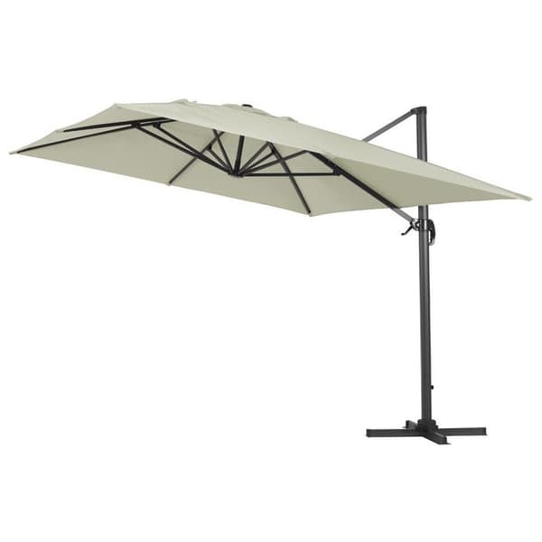 Utomhusparasol aluminium "Sun 4" 3 x 4 m - Ecru