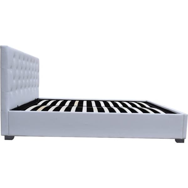 Säng dubbel med förvaring "Tino" - 160 × 200 cm - Vit