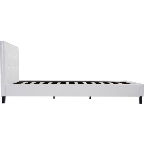Dubbel säng i PVC "Julia" - 180 x 200 - Vit
