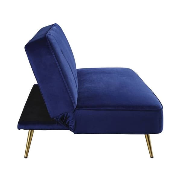 Clic Clac-soffan i sammet "James" - 180 x 83 x 75 cm - 3 platser - Mörkblå