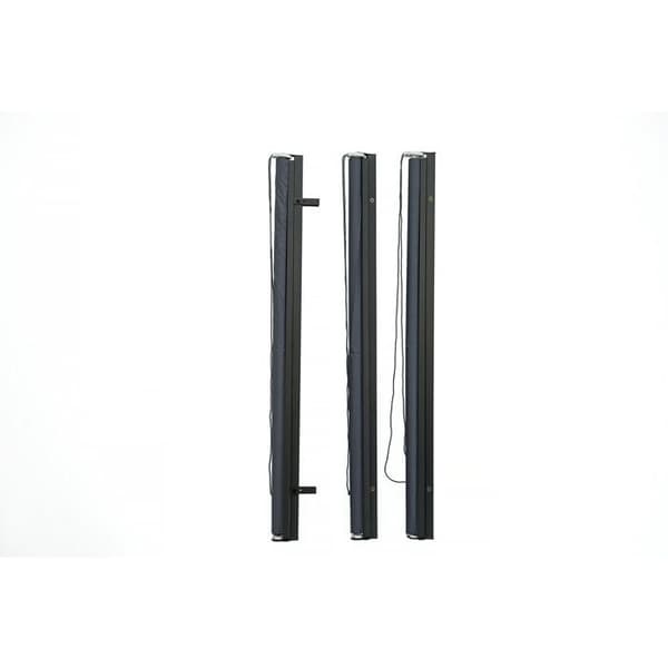 Set med 2 utdragbara pergolastänger - 124 x 225 cm - Antracitgrå