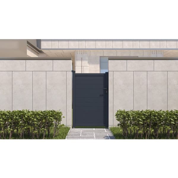 Puutarhaportti HABITAT ET JARDIN Marc, harmaa alumiini, 101,2 x 155,9 cm