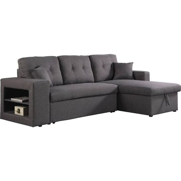 Vinkelsoffa konvertibel/reversibel "Axel" - 3 platser - Grå