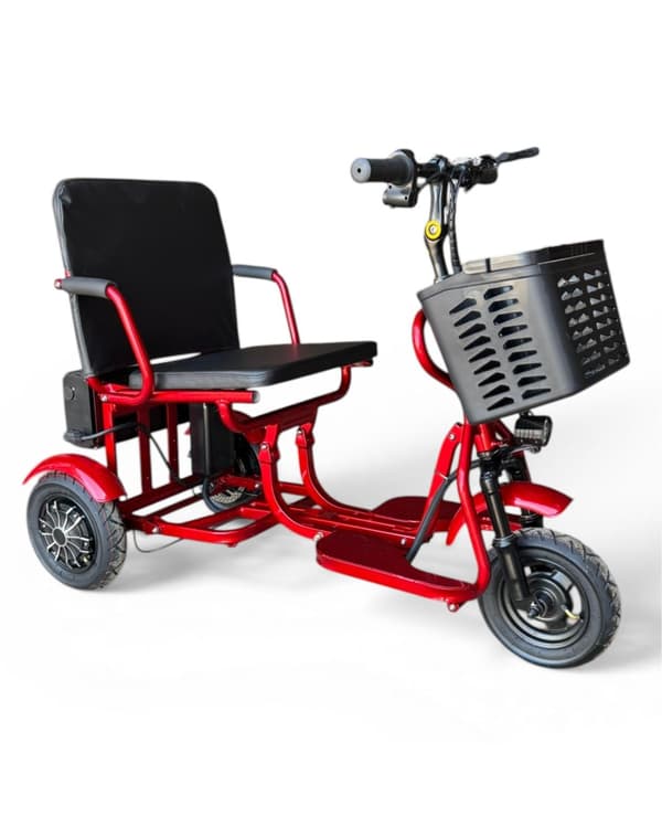 3-hjulig senior Permobil, hopfällbar, resevänlig