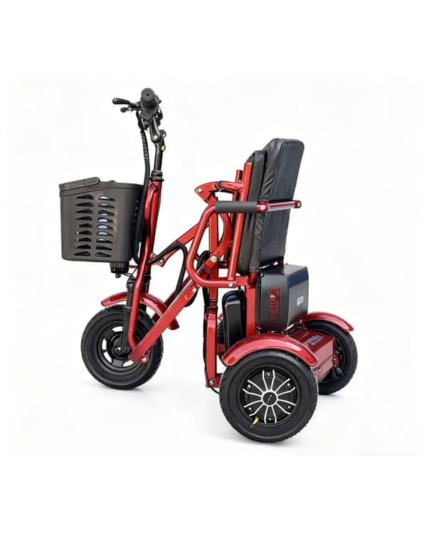 3-hjulig senior Permobil, hopfällbar, resevänlig