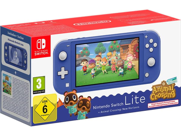 Nintendo Switch Lite Blue inkl. Animal Crossing