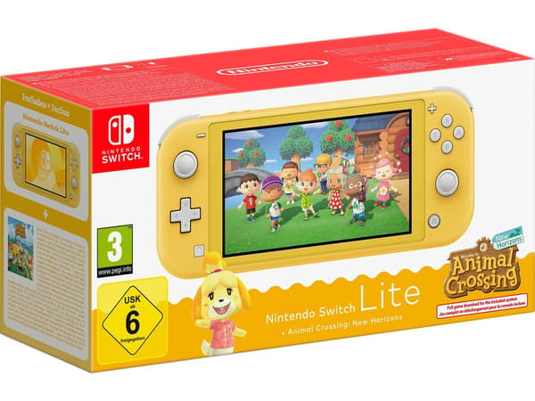 Nintendo Switch Lite Yellow inkl. Animal Crossing