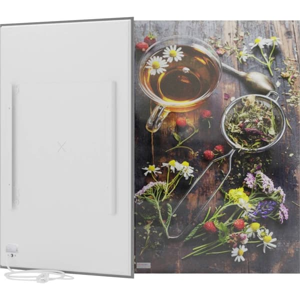 Infranomic 500 W infraelement i silver för bastu, badrum och mindre rum