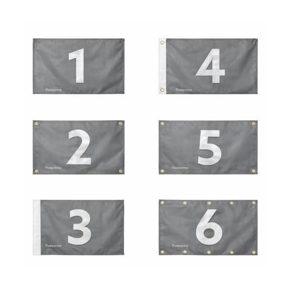 Flagga - Eswatini - 64 x 96 cm - Polyester - Tryck fram/baksida - Stålringar